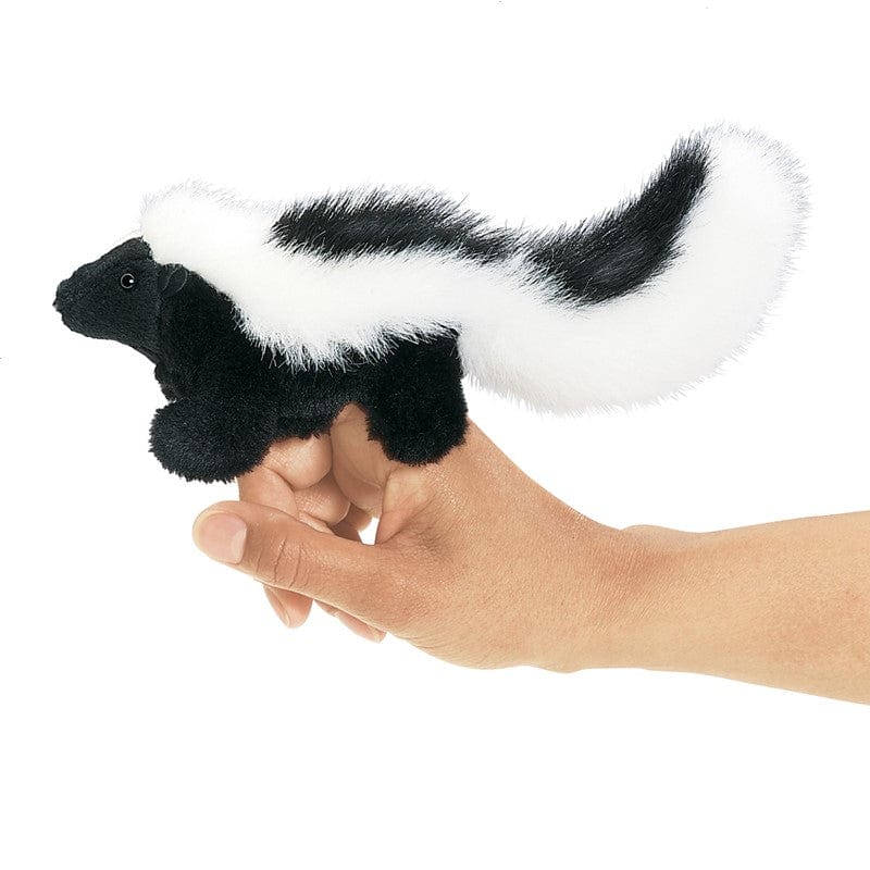 Mini Skunk Finger Puppet Folkmanis Puppets Folkmanis Puppets Lil Tulips