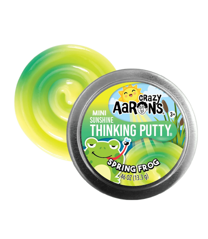 Mini Spring Frog - 2" Thinking Putty Tin Crazy Aaron's Putty World Lil Tulips