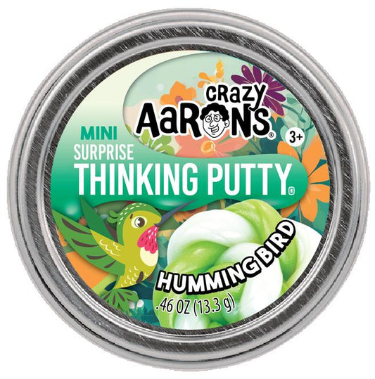 Mini Spring Hummingbird - 2" Thinking Putty Tin Crazy Aaron's Putty World Lil Tulips