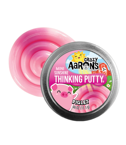 Mini Spring Piglet - 2" Thinking Putty Tin Crazy Aaron's Putty World Lil Tulips