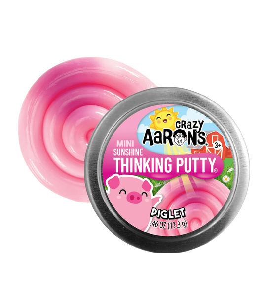 Mini Spring Piglet - 2" Thinking Putty Tin Crazy Aaron's Putty World Lil Tulips
