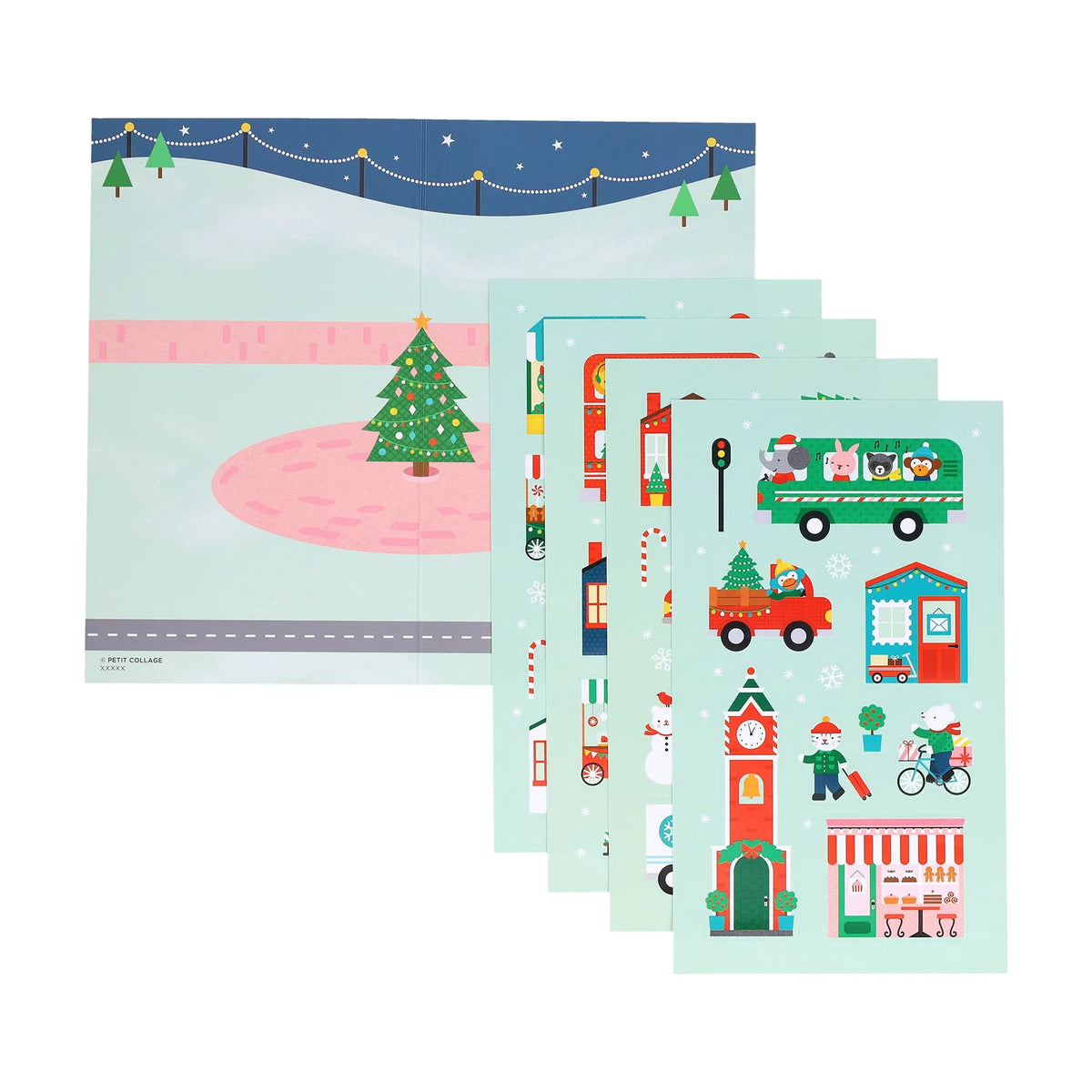 Mini Sticker Set: Christmas Town Chronicle Books Lil Tulips