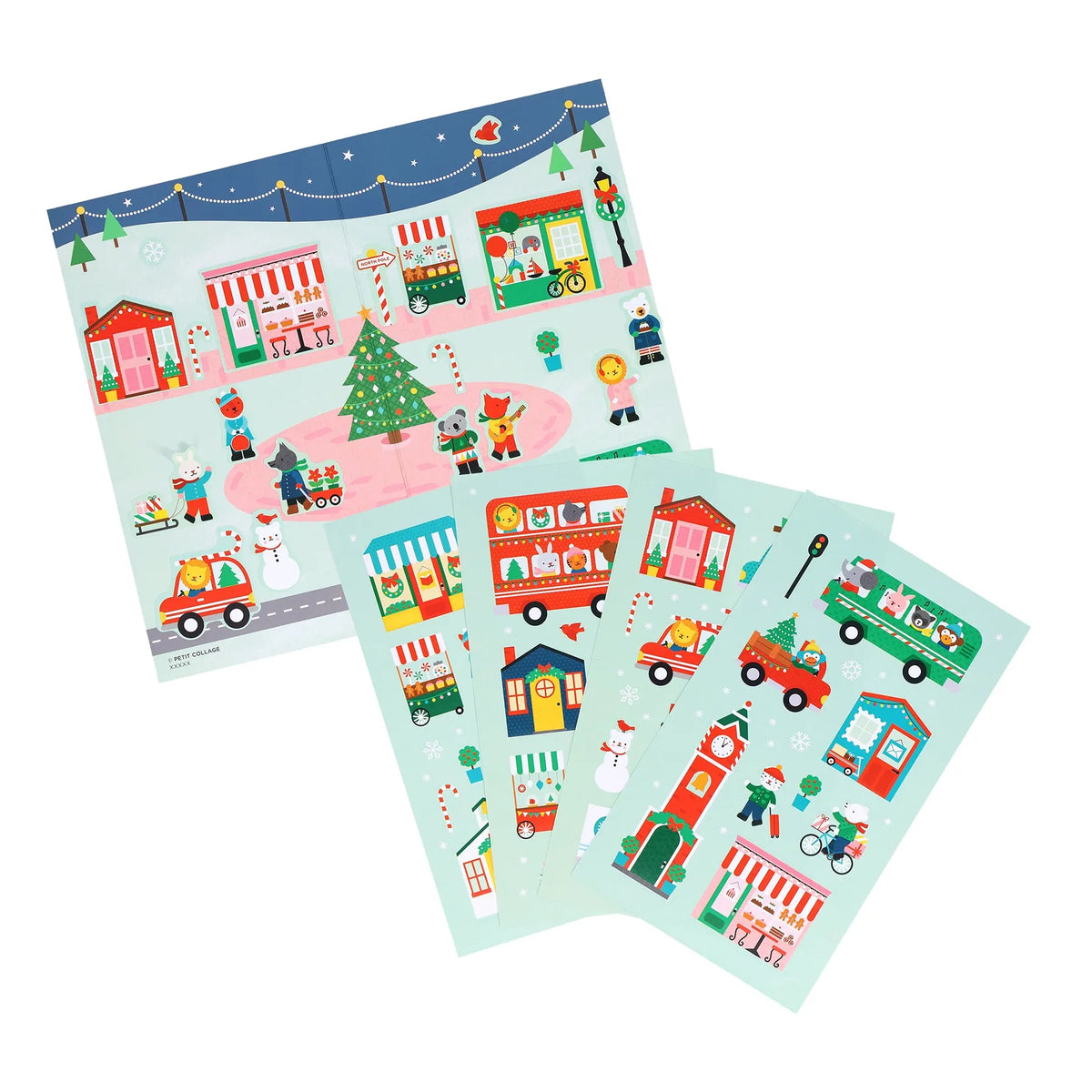 Mini Sticker Set: Christmas Town Chronicle Books Lil Tulips