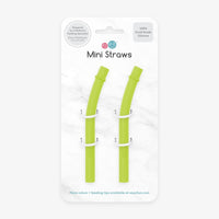 Mini Straw Replacement Pack - Lime Ezpz Lil Tulips