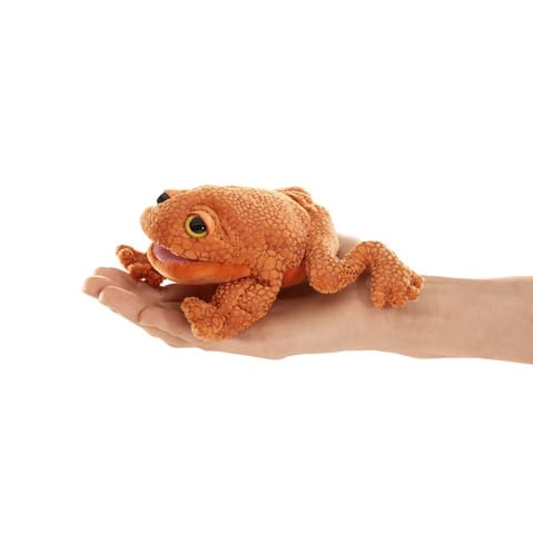 Mini Toad Finger Puppet Folkmanis Puppets Lil Tulips
