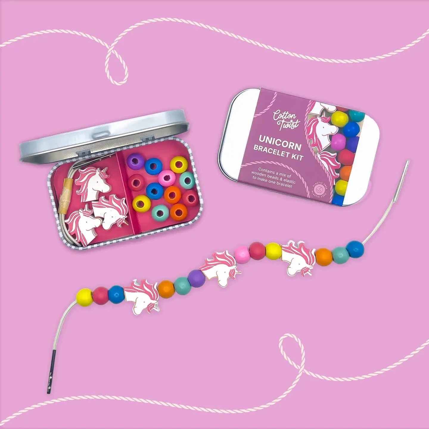 Mini Unicorn Bracelet Gift Kit Cotton Twist Lil Tulips