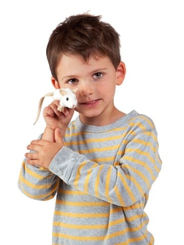 Mini White Mouse Finger Puppet Folkmanis Puppets Folkmanis Puppets Lil Tulips