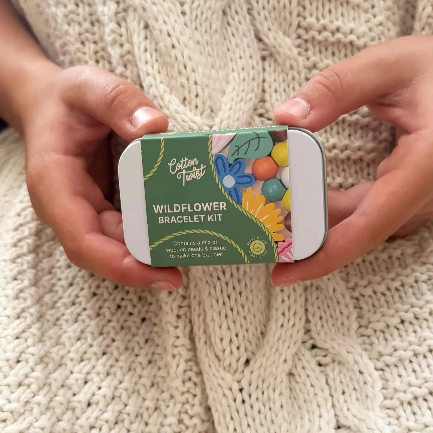 Mini Wildflower Bracelet Gift Kit Cotton Twist Lil Tulips