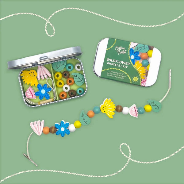 Mini Wildflower Bracelet Gift Kit Cotton Twist Lil Tulips