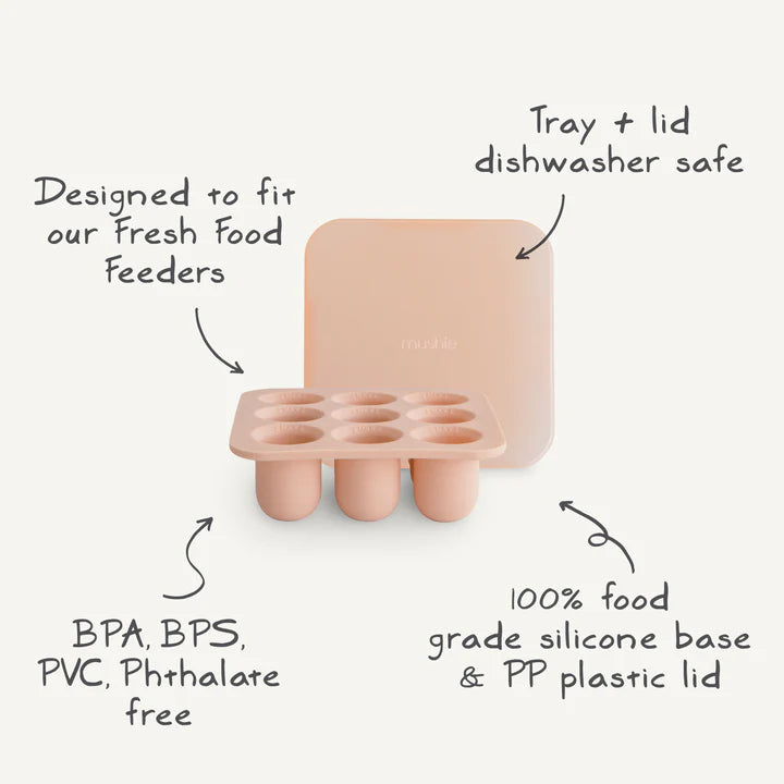 Fresh Food Feeder Freezer Tray - Blush