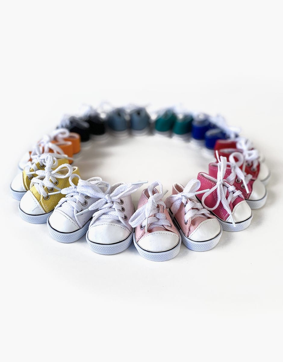 Minikane Marshmallow Pink Komvers Doll Sneakers - 34/37 cm Minikane Lil Tulips