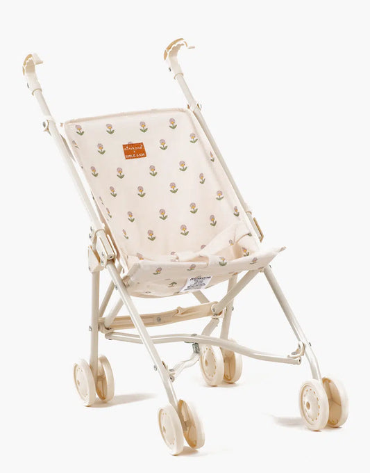 Soft Flowers Terry Cloth Doll Stroller