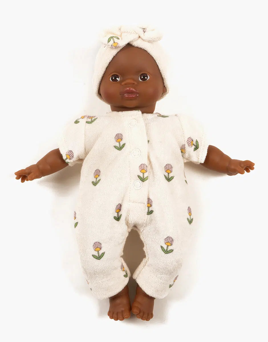Babies Doll Clothing – Jumpsuit and Headband Soft flowers
