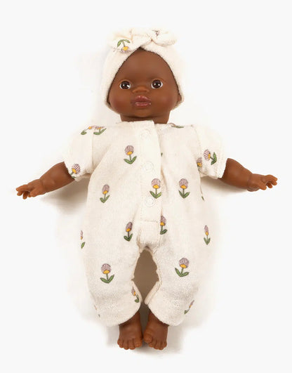 Babies Doll Clothing – Jumpsuit and Headband Soft flowers