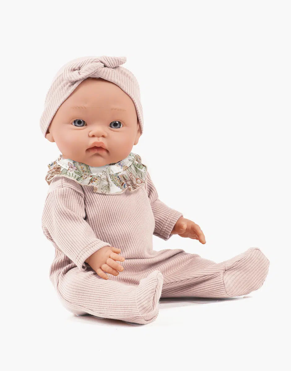 Iris in petal/Lili-Rose ribbed knit with headband
