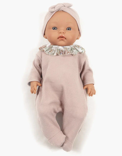Iris in petal/Lili-Rose ribbed knit with headband