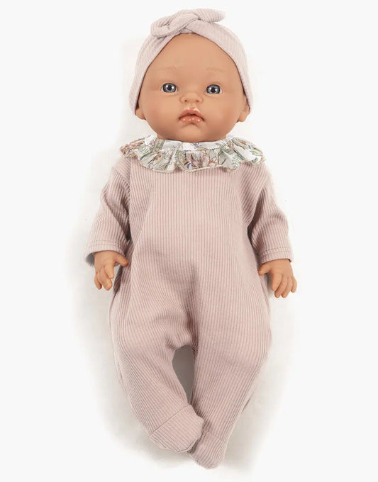 Iris in petal/Lili-Rose ribbed knit with headband