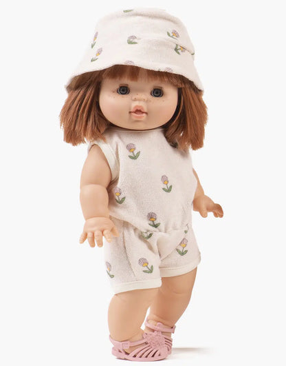 Doll Clothing Terrycloth Jumpsuit Soft Flowers