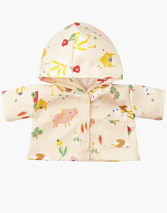 Doll Clothing – Clotaire raincoat in coated Picoti cotton