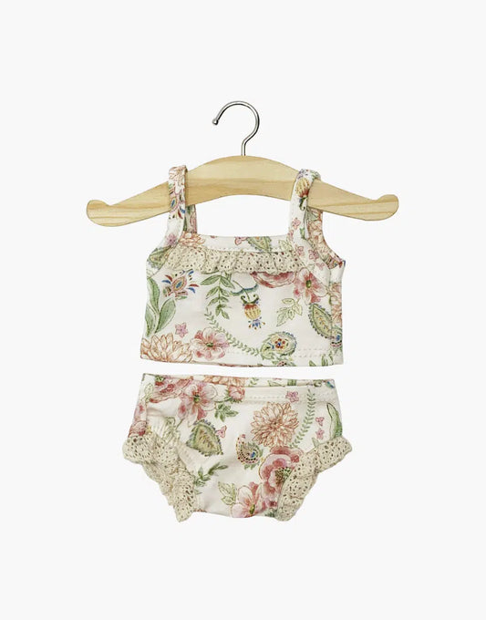 Doll Clothing Lili-Rose girls' jersey underwear with lace