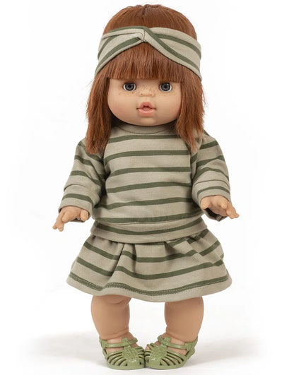 Doll Clothing Liliane Set Khaki Green