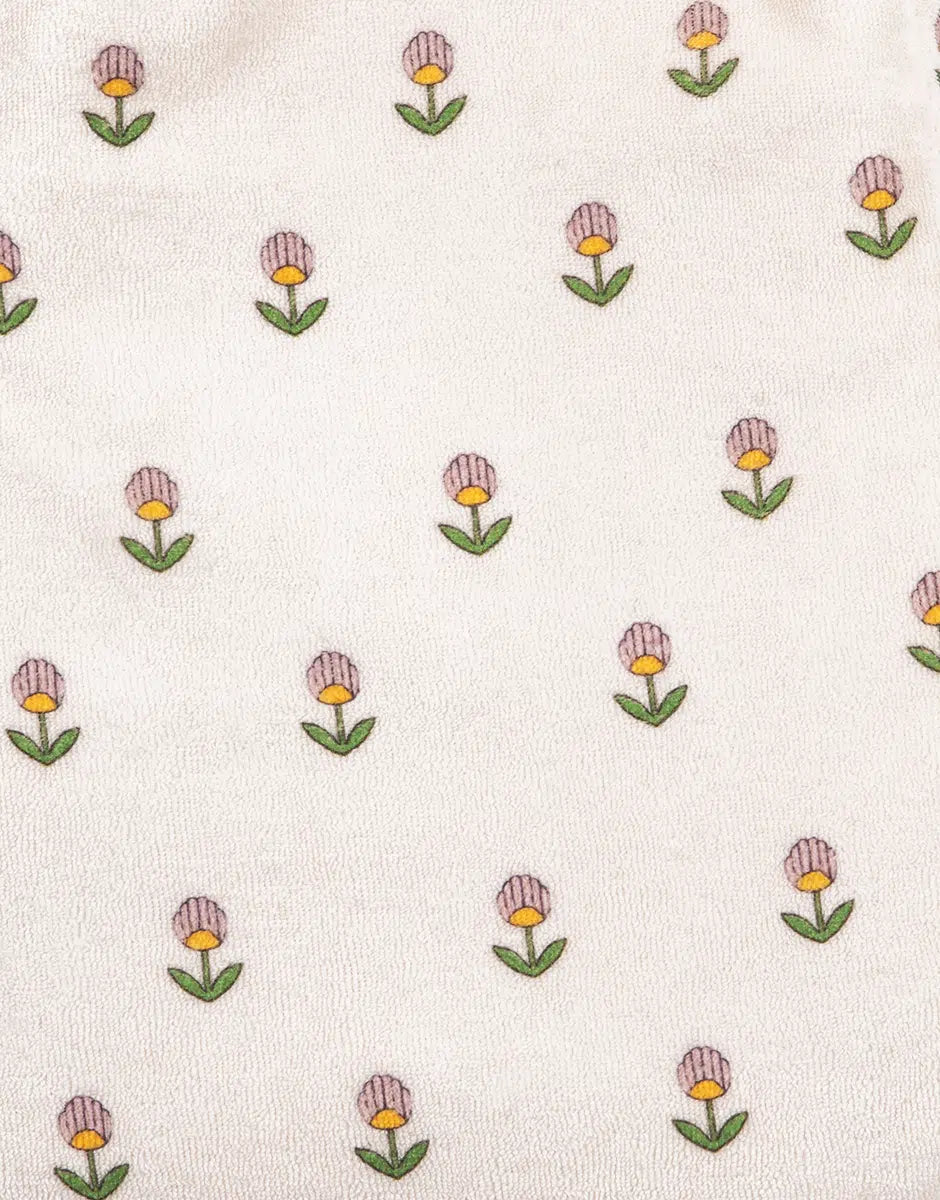 Soft Flowers Terry Cloth Doll Stroller