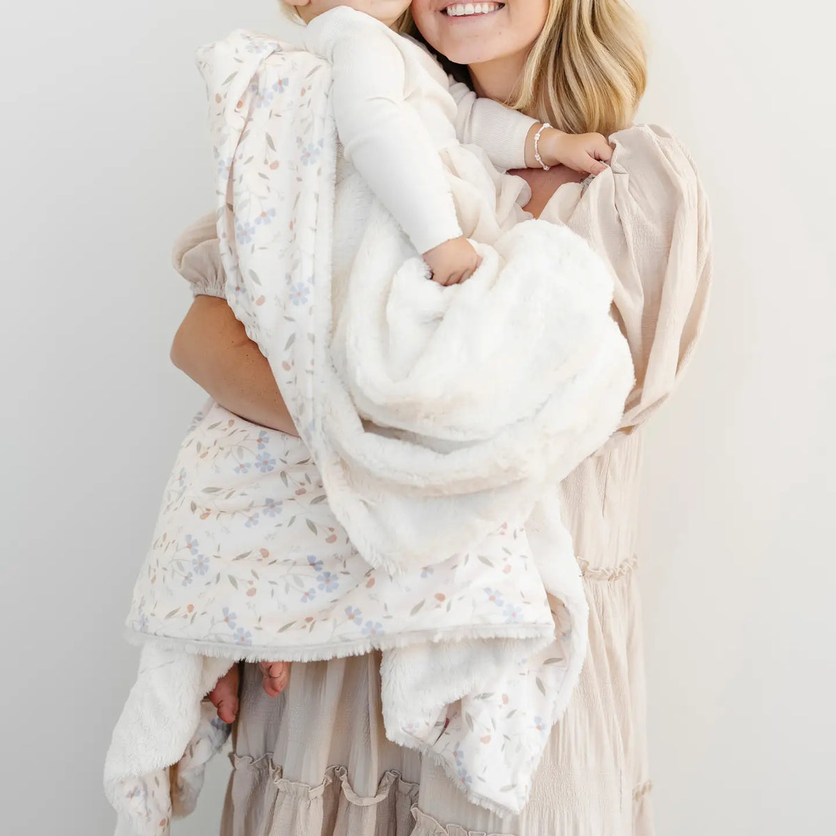 Minky/Lush Receiving Blanket - The Valley Saranoni Lil Tulips
