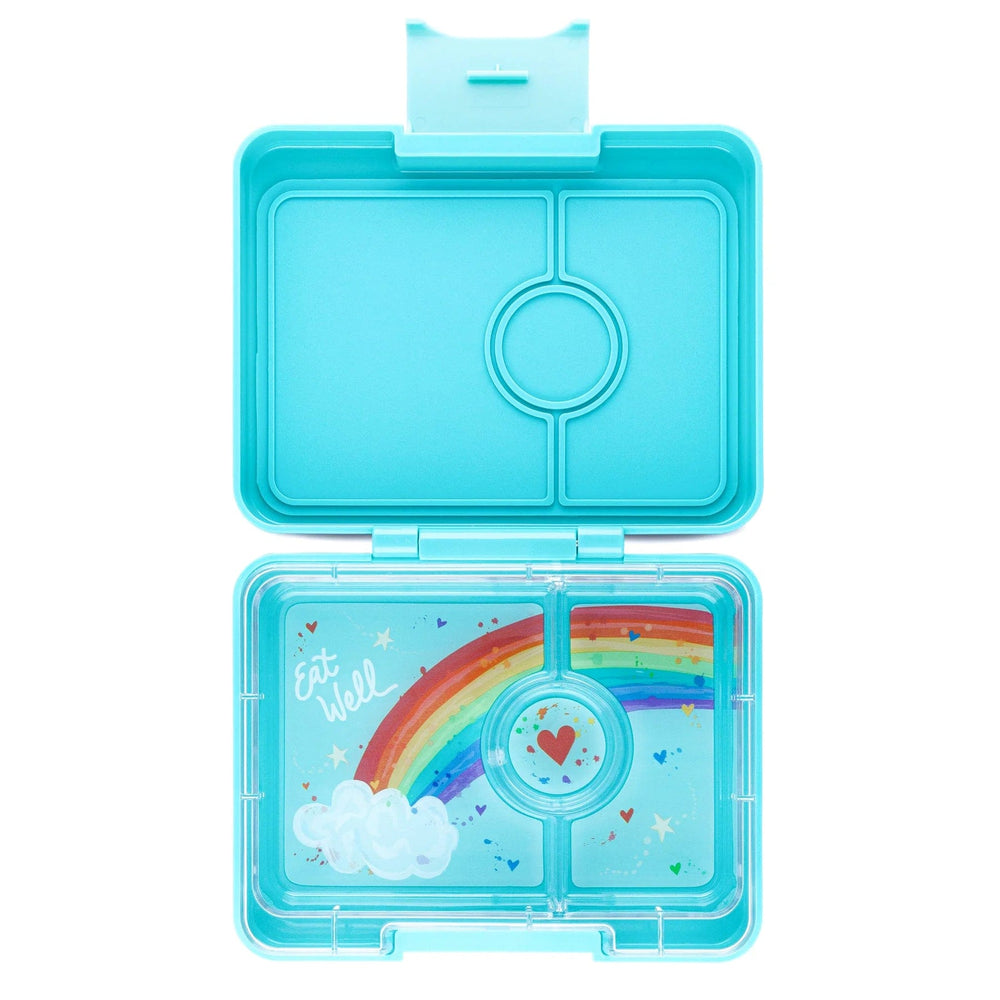 Misty Aqua Rainbow Snack Size Bento Box Yumbox Lil Tulips