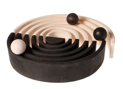 Monochrome 6 Wooden Balls Grimm's Lil Tulips
