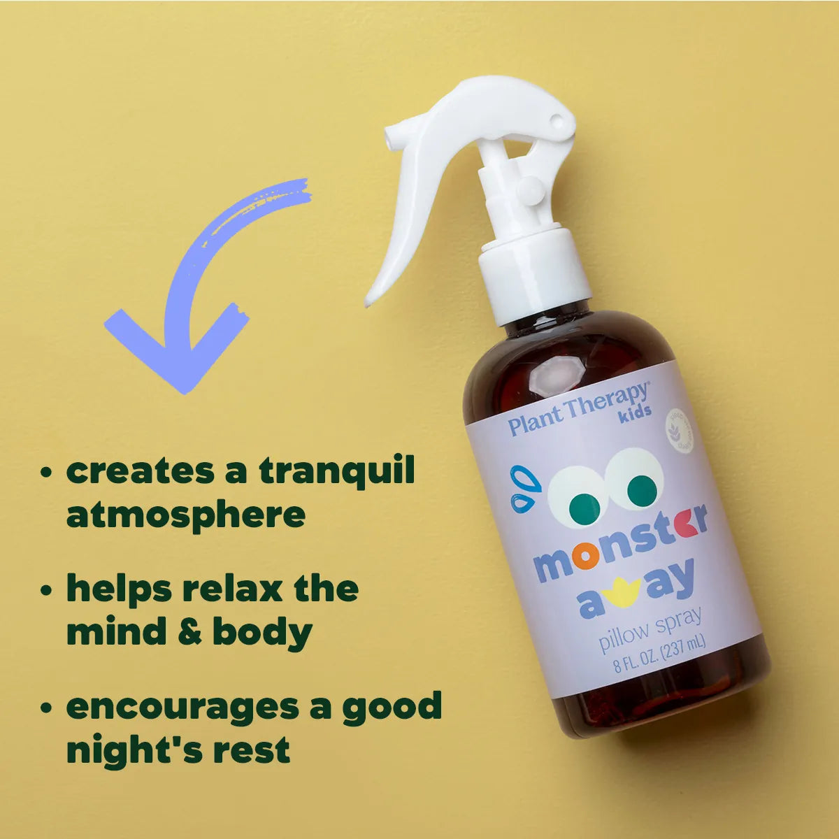 Monster Away Pillow Spray 8oz Plant Therapy Lil Tulips