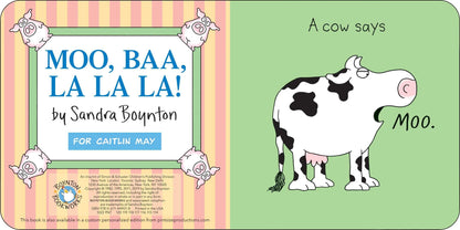 Moo, Baa, La La La! - Board Book Sandra Boynton Books Lil Tulips