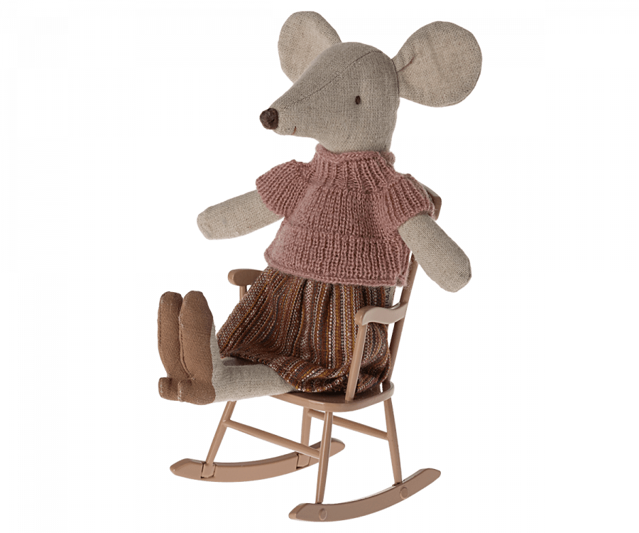 Mouse Rocking Chair - Dark Powder Maileg Lil Tulips