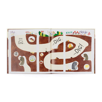 Muswell Mole and the Buried Treasure Book Jellycat Lil Tulips