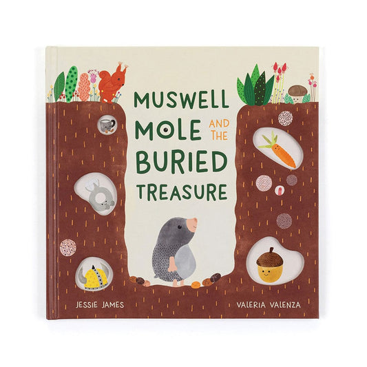 Muswell Mole and the Buried Treasure Book Jellycat Lil Tulips