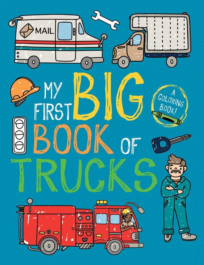 My First Big Book of Trucks - Coloring Book Simon & Schuster Books Lil Tulips