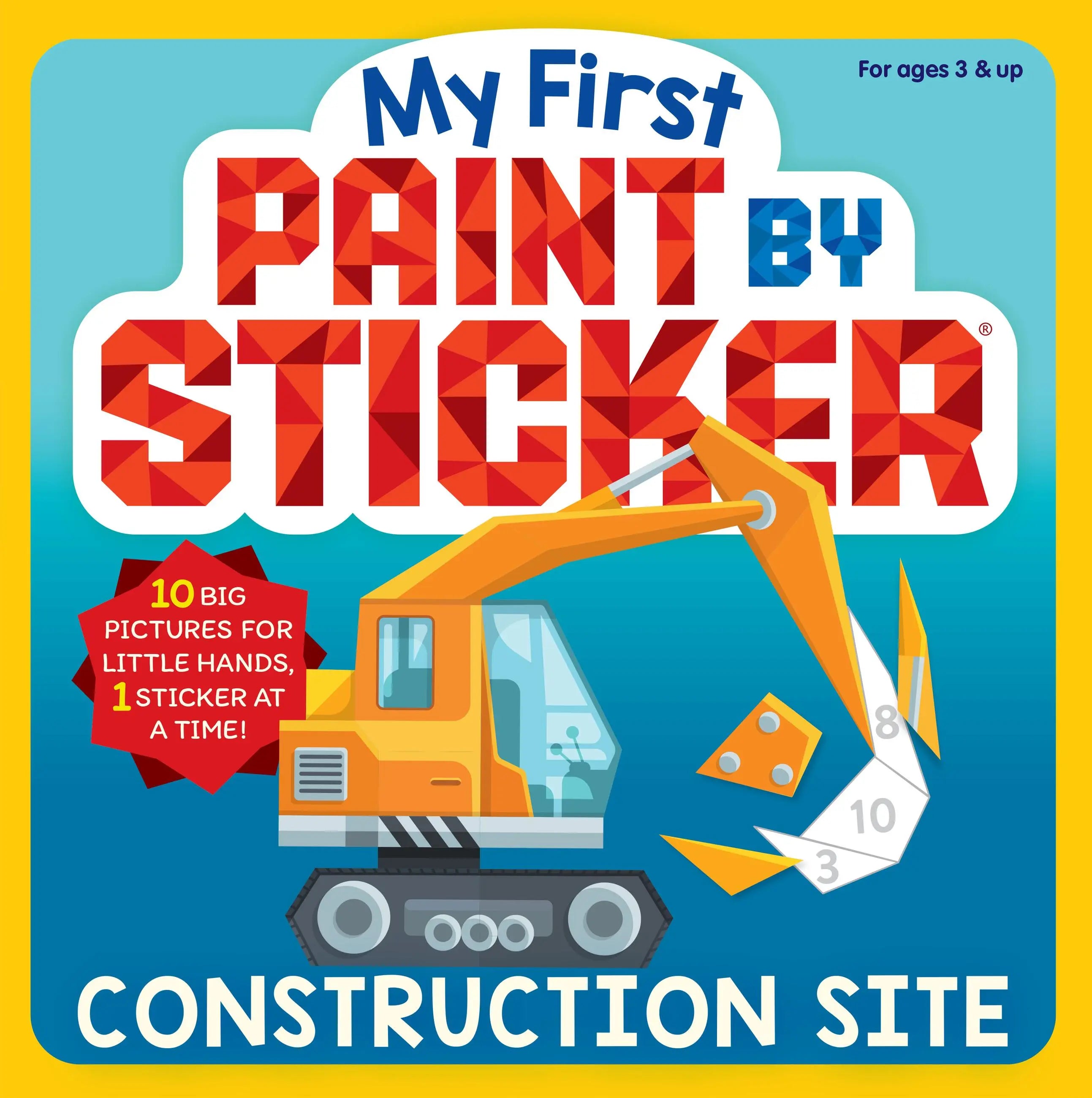 My First Paint By Sticker: Construction Site Paint by Sticker Lil Tulips