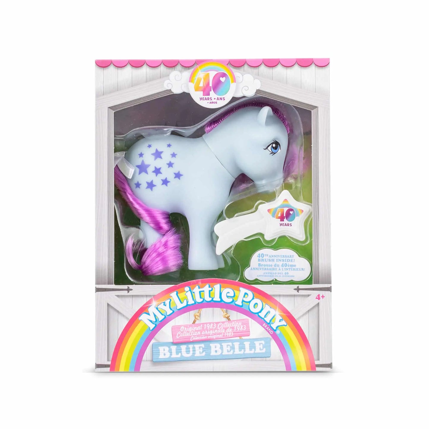 My Little Pony Classic 4″ Collectible 40th Anniversary Pony - Blue Belle Schylling Inc. Lil Tulips