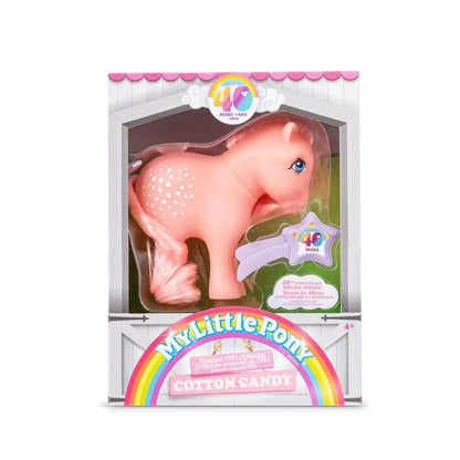 My Little Pony Classic 4″ Collectible 40th Anniversary Pony - Cotton Candy Schylling Inc. Lil Tulips