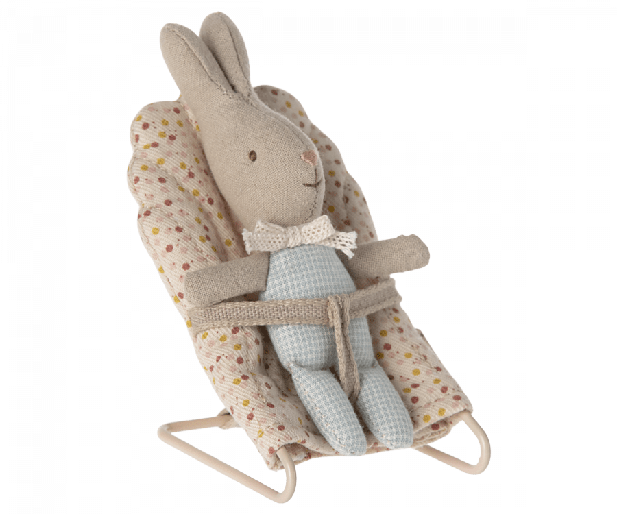 MY Rabbit - Light Blue Check Maileg Lil Tulips
