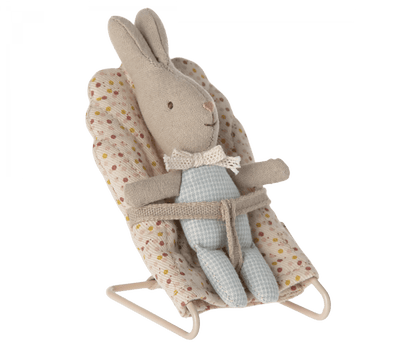MY Rabbit - Light Blue Check Maileg Lil Tulips