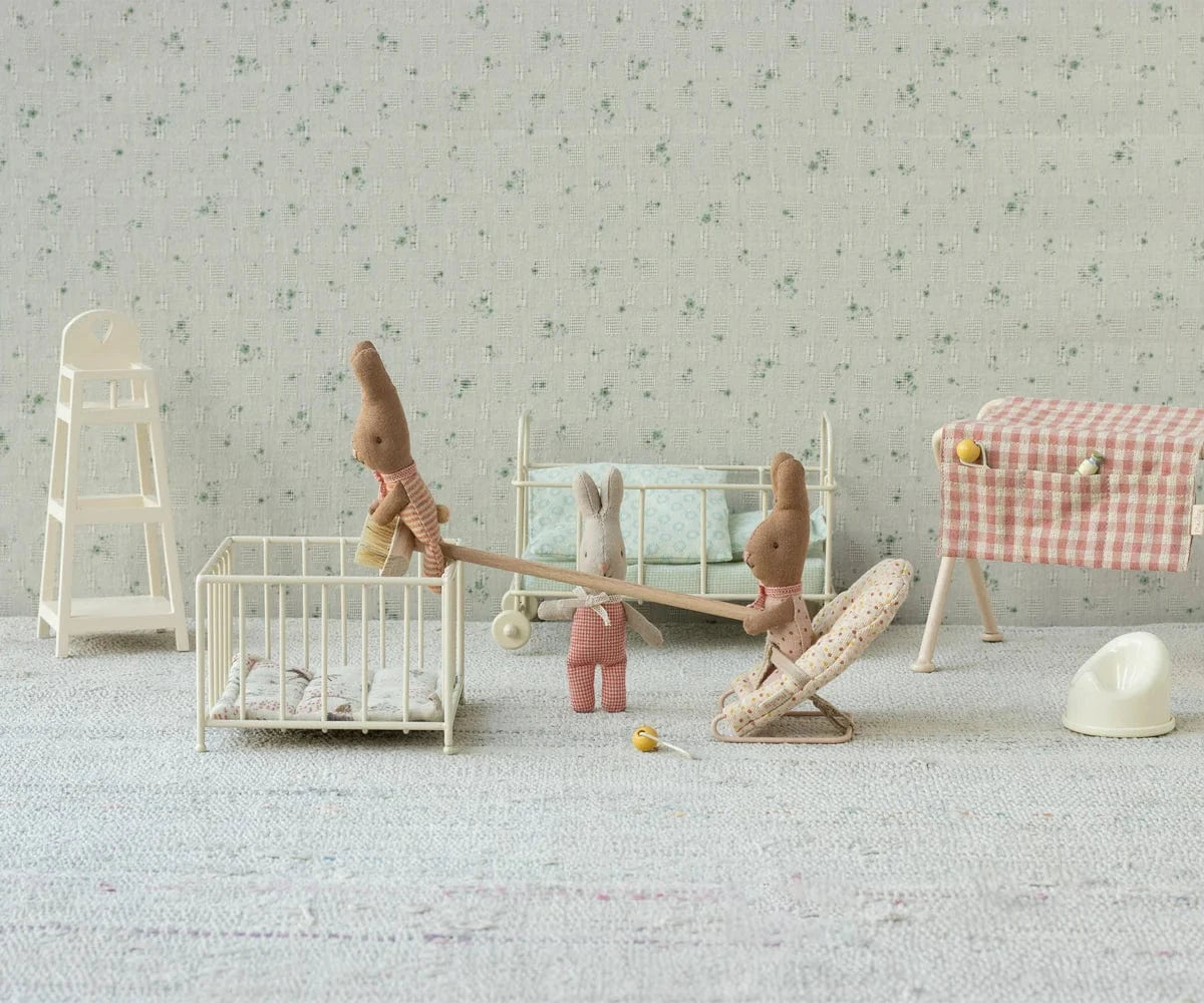MY Rabbit  - Red check Maileg Lil Tulips