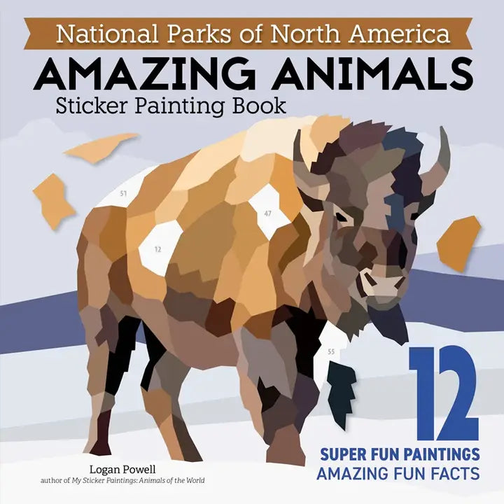 My Sticker Paintings: National Parks of North America - Amazing Animals Wellspring Lil Tulips