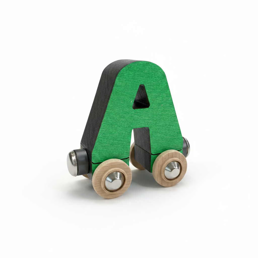 Name Train Letter A - Green Maple Landmark Lil Tulips