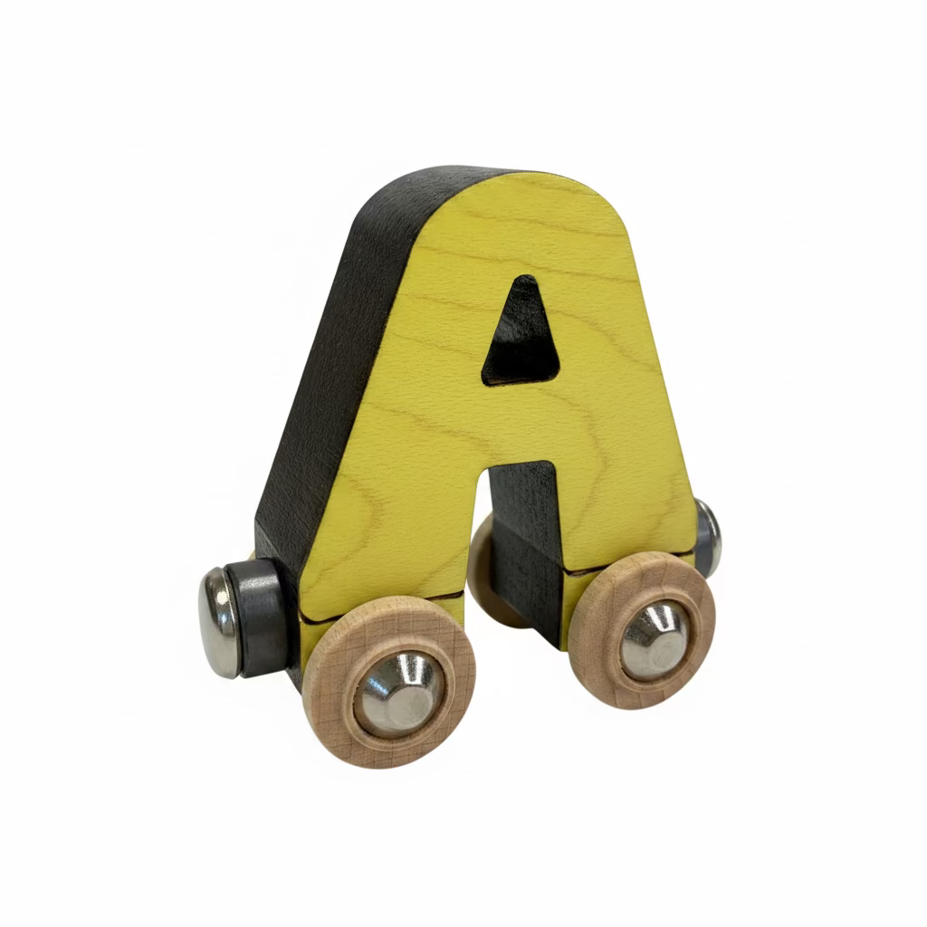 Name Train Letter A - Yellow Maple Landmark Lil Tulips