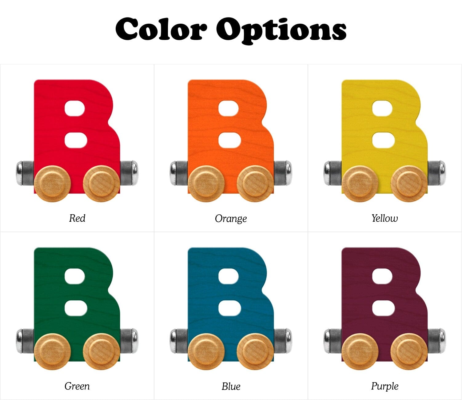 Name Train Letter B Bright Red Maple Landmark Lil Tulips