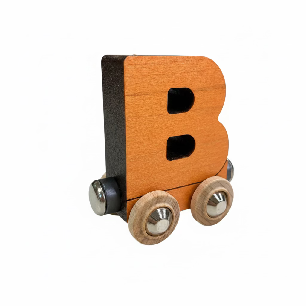 Name Train Letter B - Orange Maple Landmark Lil Tulips