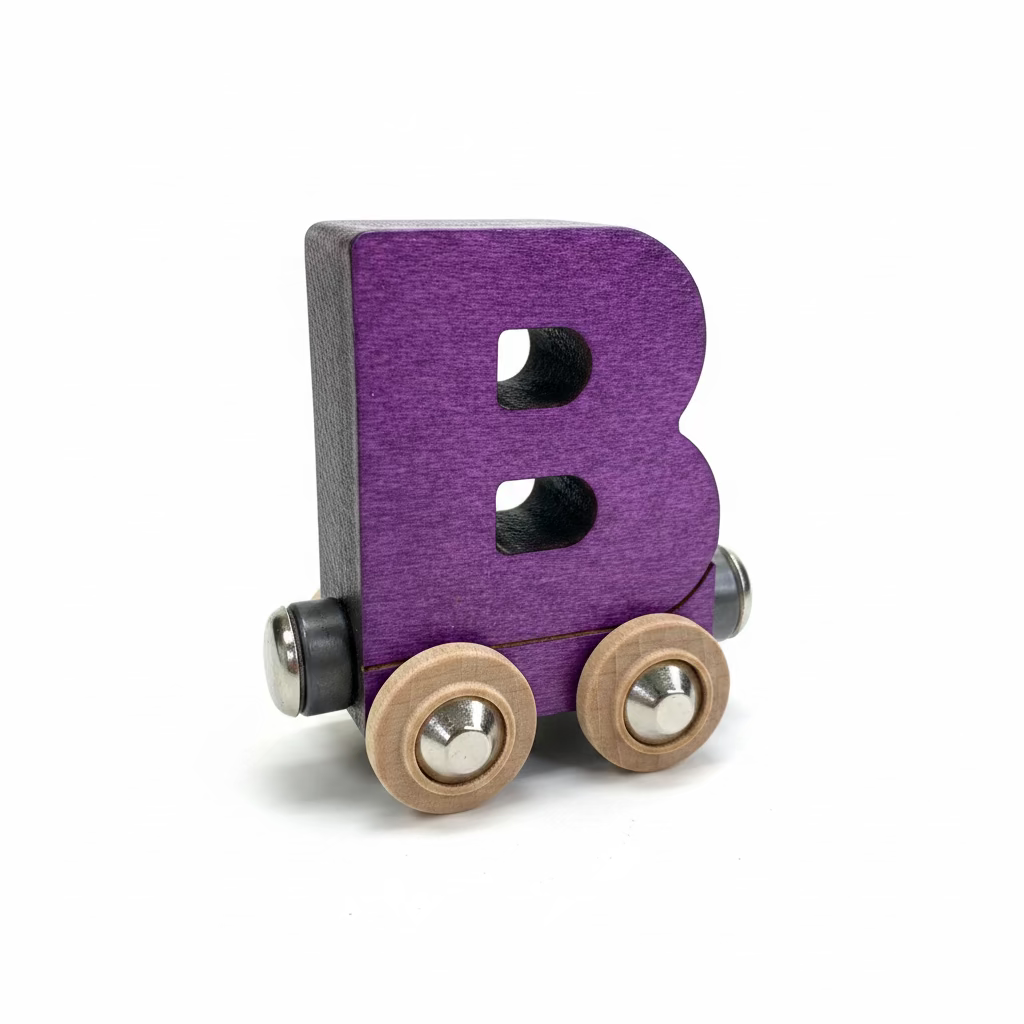 Name Train Letter B - Purple Maple Landmark Lil Tulips