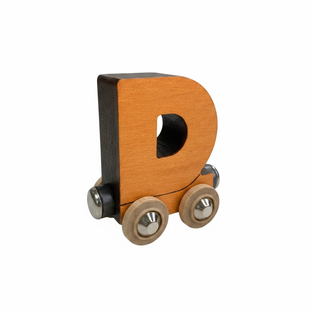 Name Train Letter D - Orange Maple Landmark Lil Tulips