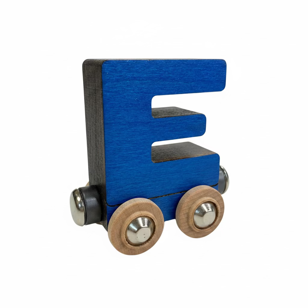 Name Train Letter E - Blue Maple Landmark Lil Tulips