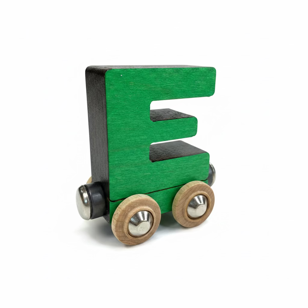 Name Train Letter E - Green Maple Landmark Lil Tulips